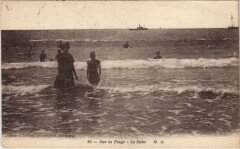 Sur la Plage-Le Bain -
													33 Gironde
												