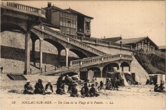 Soulac-sur-Mer-un Coin de la Plage et le Ponton à Soulac-sur-Mer