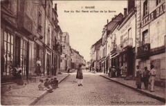 Bauge - Rue du Roi René et Rue de la Barre -
													49 Maine et Loire
												