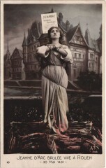 Rouen Jeanne D'Arc Brulée vive à Rouen