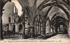 Abbaye de Saint-Wandrille (Seine Inf.) - Galerie du Cloitre