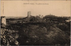 Crozant Vue Generale des Ruines France à Crozant
