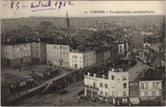 Limoges - Vue panoramique vers Saint-Pierre -
																					87000 Limoges
																			