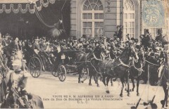 Visite de Sa Majesté Alphonse XIII à Paris - Gare du Bois de Boulogne - La Voiture Présidentielle -
																					75016 Paris 16e
																			
