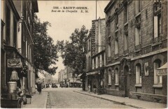 Carte postale ancienne Rue de la Chapelle
                                                                     à Saint-Ouen-sur-Seine
                                