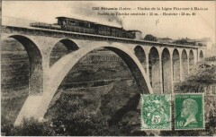 Pelussin Viaduc de la Ligne Pelussin Portée de l'Arche centrale
