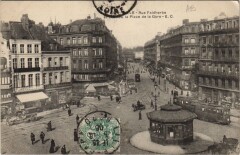 Lille Rue Faidherbe et Coin de la Place de la Gare à Lille