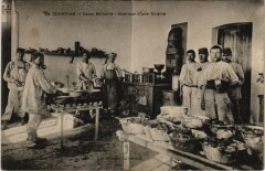 La Courtine Camp Militaire, interieur d'une Cuisine France à La Courtine