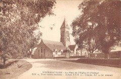 Noirmoutier - La Place De L'Eglise Saint Philbert