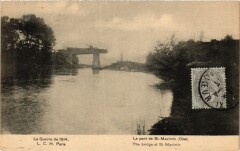 Le pont de Saint-Maximin Oise à Saint-Maximin