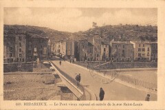 Bedarieux - Le Pont Vieux Rajeuni Et Entree De La Rue Saint Louis à Bédarieux