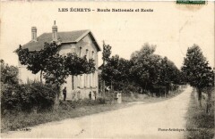 Les Echets - Route Nationale et Ecole
