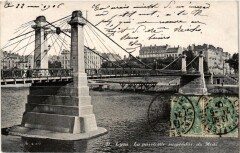 Lyon - La passerelle suspendu du Midi à Lyon