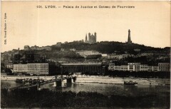 Lyon Palais de Justice et Coteau de Fourviere