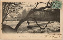 Carte postale ancienne Bois de Boulogne - Le Grand Lac en Hiver
                                                                     à Paris 16e
                                