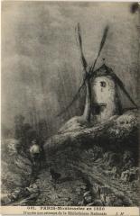 Montmartre en 1850 à Paris 18e