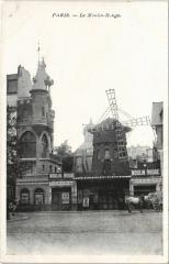 Carte postale ancienne Le Moulin Rouge
                                                                     à Paris 18e
                                