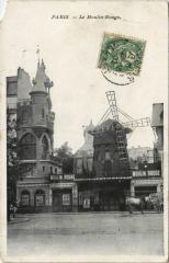 Carte postale ancienne Le Moulin Rouge
                                                                     à Paris 18e
                                