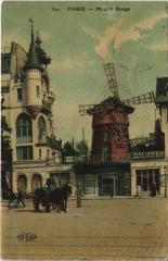 Carte postale ancienne Moulin Rouge
                                                                     à Paris 9e
                                