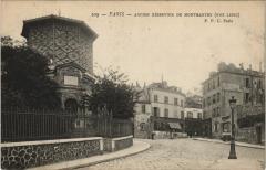 Carte postale ancienne Ancien Réservoir de Montmartre (Rue Lepic)
                                                                     à Paris 18e
                                