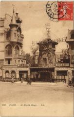 Carte postale ancienne Le Moulin Rouge
                                                                     à Paris 18e
                                