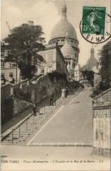 Carte postale ancienne Vieux Montmartre - L'Escalier de la Rue de la Barre
                                                                     à Paris 18e
                                