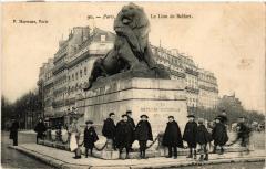 Carte postale ancienne Le Lion de Belfort
                                                                     à Paris 14e
                                