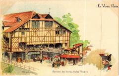 Paris Expo 1900 - Vieux Paris Batiment des Vieilles Halles-Theatre