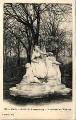 Paris 6e Paris-Jardin du Luxembourg-Monument de Watteau à Paris 6e