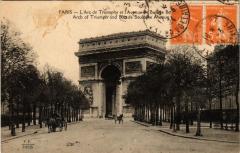 L'Arc de Triomphe et l'Avenue du Bois de Boulogne à Paris 16e