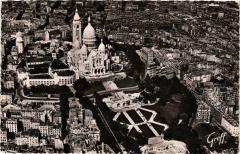Vue aérienne du Square Willette et de la Basilique du Sacré Coeur -
																					75018 Paris 18e
																			