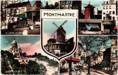 Montmartre - Le Lapin à Gilles - Le Moulin Rouge - Sacré-Coeur - Place du Tertre à Paris 18e