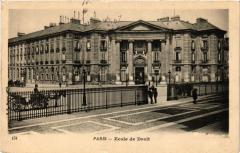 Paris 5e-L'Ecole de Droit -
																					75005 Paris 5e
																			