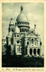 Carte postale ancienne La Basilique du Sacré-Coeur
                                                                     à Paris 18e
                                