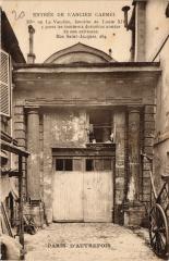 Carte postale ancienne Entrée de l'ancien Carmel
                                                                     à Paris 5e
                                