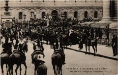 Paris 5e-Arrivée du Cortége au Panthéon à Paris 5e