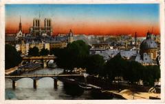 Paris 6e Paris-Perspective sur l'Ile de la Cité à Paris 6e