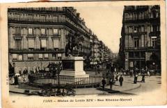 Paris 2e-Statue de Louis Xiv-Rue Etienne Marcel à Paris 2e