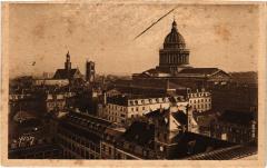 Paris 5e-Vue d'ensemble sur le Panthéon à Paris 5e