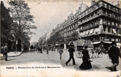 Paris 2e-Perspective du Boulevard Montmartre à Paris 2e