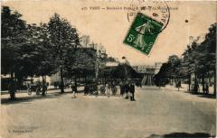 Carte postale ancienne Boulevard Pasteur et Station du Métropolitain
                                                                     à Paris 15e
                                
