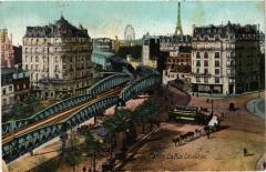 Carte postale ancienne La Rue Lecourbe
                                                                     à Paris 15e
                                