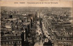 Paris Panorama Pris de l'Arc de Triomphe