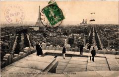 Carte postale ancienne Panorama pris de l'Arc de Triomphe
                                                                     à Paris 16e
                                