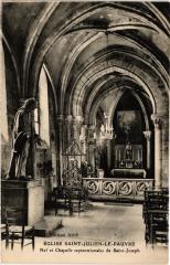 Paris 5e-Eglise Saint Julien Le Pauvre-Nef et Chapelle à Paris 5e