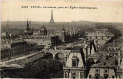 Paris Panorama pris de l'église Saint-Gervais