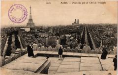 Carte postale ancienne Panorama pris de l'Arc de Triomphe
                                                                     à Paris 16e
                                