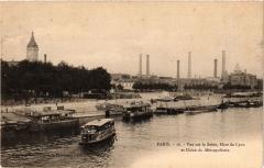 Paris 12e-Vue sur la Seine-Gare de Lyon et Usine du Métropolitain -
																					75012 Paris 12e
																			