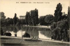 Carte postale ancienne Le Parc Montsouris - Le Lac
                                                                     à Paris 14e
                                