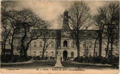 Carte postale ancienne Mairie du XIVe Arrondissement
                                                                     à Paris 14e
                                